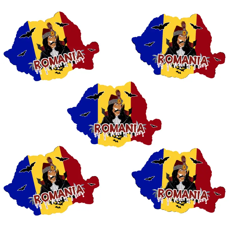 Mgs199-dracula romania, magnet harta, model mgs199